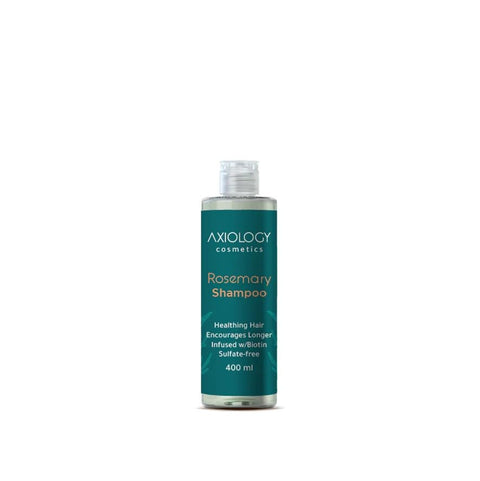 Axiology Rosemary Shampoo, Infused with Biotin, Sulphate-Free, Encourages Longer Hair, 400 ml