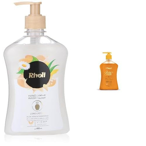 Rivoli Hand Wash White 450 ml and Rivoli Hand Wash Star 450 ml