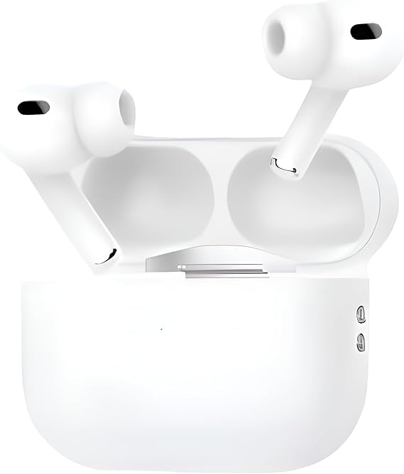 Neo 2 Plus Bluetooth Earbuds with Wireless Charging Case (USB-C), Touch Control, and Noise Cancellation. Wireless Stereo Headphones Compatible with All Smartphones, White