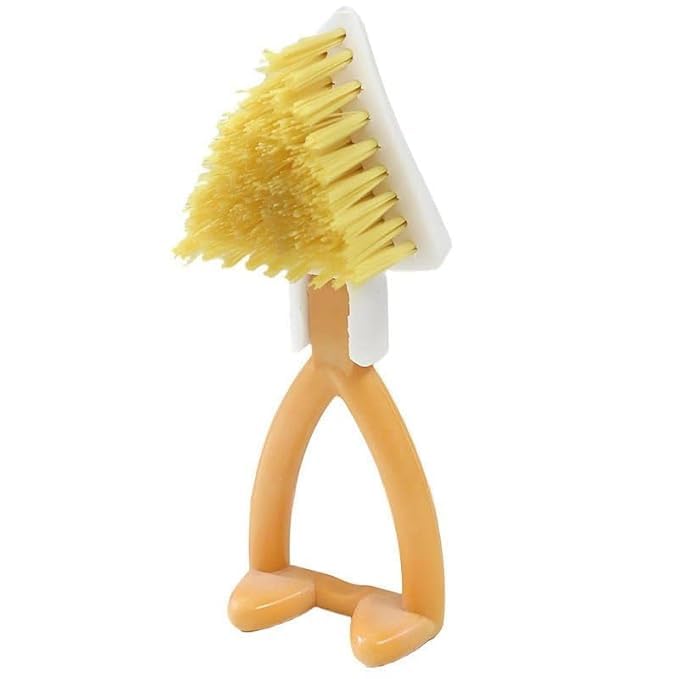 Volura Folding Triangle Cleaning Brush, Gap and Corner Cleaning Tool, Hanging and Storage