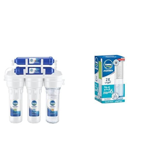 Tank Power Water Filter 5 Stages Plus, 1 Year Warranty and Tank Power Cartridges - 6 Months Economy Pack