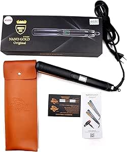 Professional hair straightener with dual-layer technology | Superior straightening with 6 heat settings | Equipped with a precise digital display | Complete styling tool with a heat-resistant case