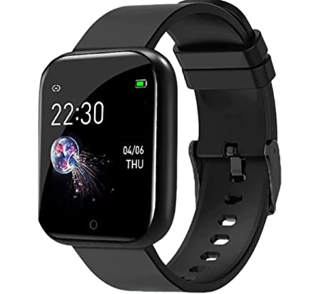 ID116 Plus Bluetooth Fitness Smart Watch for Men Women and Kids Activity Tracker (Black)