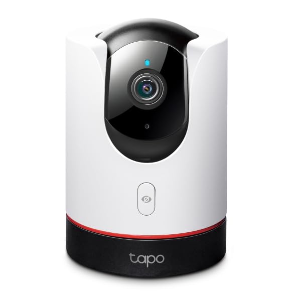 TP-Link 4 Megapixel 2K QHD Network Wi-Fi Camera, Indoor Camera, Home Camera, Pet Camera, Night Photography, Pan/Tilt Privacy Button, Tapo C225/A