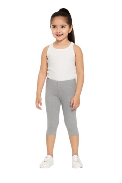Girl's Cotton Capri Leggings, Athletic Wear