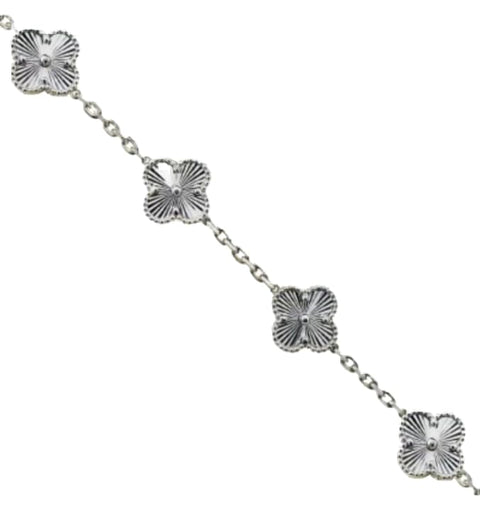 Gold Plated Four Leaf Clover Leaf Bracelet
