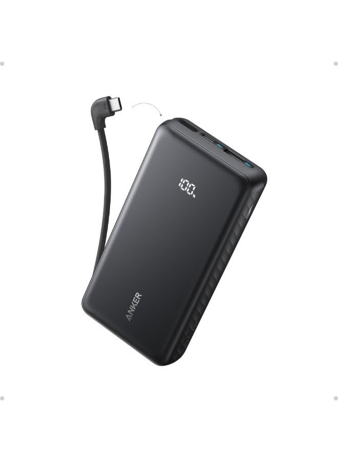 Anker Zulu Power Bank, 20,000mAh 22.5W Max Portable Charger, Fast Charging via USB-C Indoor and Outdoor, Slim Essential Travel Battery Pack, Compatible with iPhone 17/16/15, iPad, MacBook Air, Galaxy,