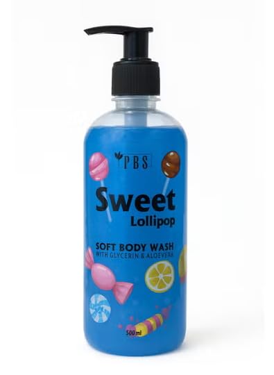 PBS Sweet Lollipop Soft Body Wash with Glycerin & Aloe Vera â€“ 500ml