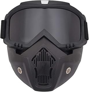 TRUE FIT® -Motorcycle Mask Detachable Windproof Protection Motorcycle Rider Mask for Men Women Full Face Mask with Goggles Anti-Fog Windproof Dustproof Multicolor