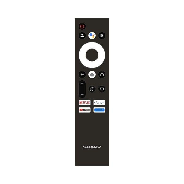 Remote Control Compatible with SHARP Original Smart sharp android smart with voice function tv - Netflix, Prime Video, & YouTube