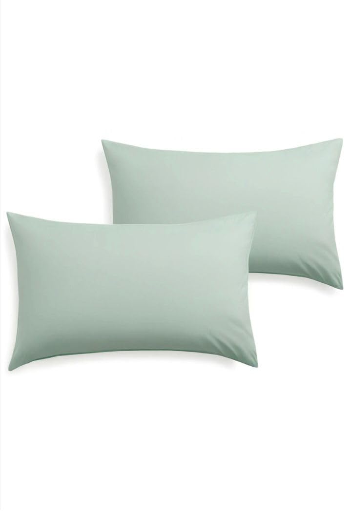Khoyot Cotton Pillow Case set of 2, Size 50 * 70cm - Mint Green