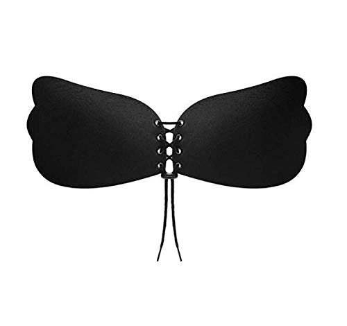 one year warranty_Women Self Adhesive Strapless Bandage Blackless Solid Bra Stick Gel Silicone Push Up women's underwear Invisible Bra. very high quality