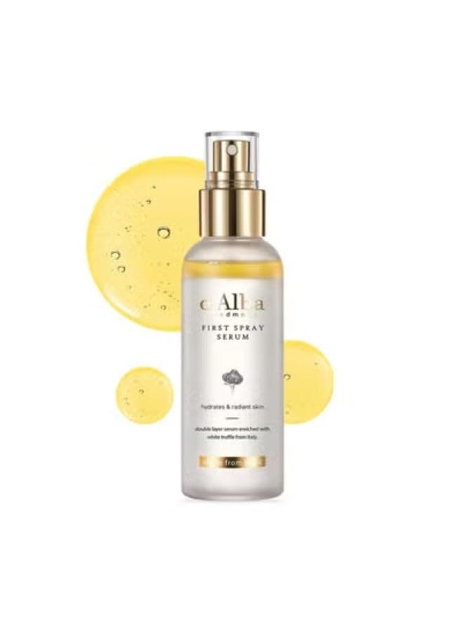 dAlba Italian White Truffle First Spray Serum (Vegan), glowy hydrating serum face mist, dalbamist, 100ML
