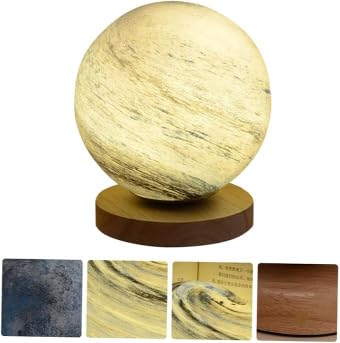 Lantern Sunset Table Lamp Atmosphere Rainbow Lamp Touring Small Planet Night Lamp Bedroom Bedside Lamp Gift Eid (Red)