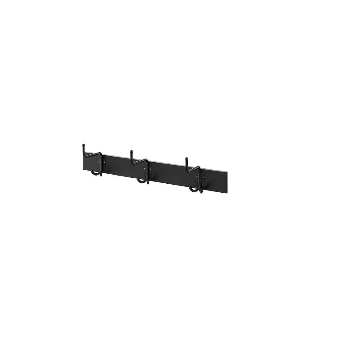 Digital Shoppy PINNIG Rack with 3 Hooks, Black