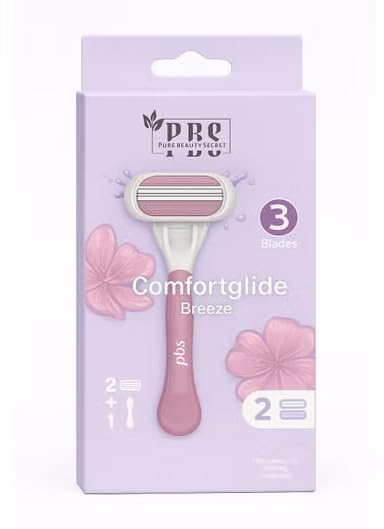 PBS Comfortglide Breeze – 3 Blade Razor (2 + 1 Pack)