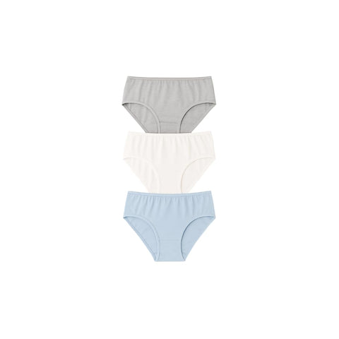 Womens Set of Midi Pack of 3 Multicolors, Classic Panties Underwear for Women