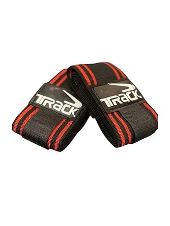 Heavy Duty Knee and Elbow Wraps - Adjustable Compression Support for Weightlifting, Powerlifting, Squats, Gym, Training - Durable Elastic Support Wraps (Pair)