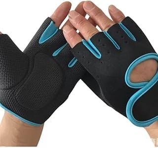 SMART FIT ® Pair Cycling Gloves Fitness Gym Weightlifting Half Finger Gloves for Men (Large)