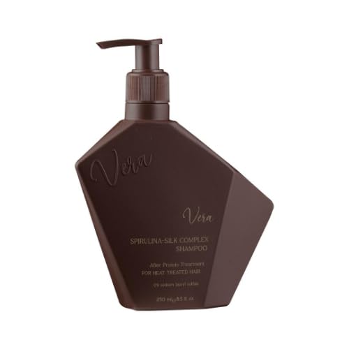 Spirulina - Silk Complex Shampoo After Care for heat treated hair (Vera Pro) - 250ml شامبو بالاسبيرولينا والحرير افتر كير للشعر المعالج حرارياً من فيرا برو - 250 مل
