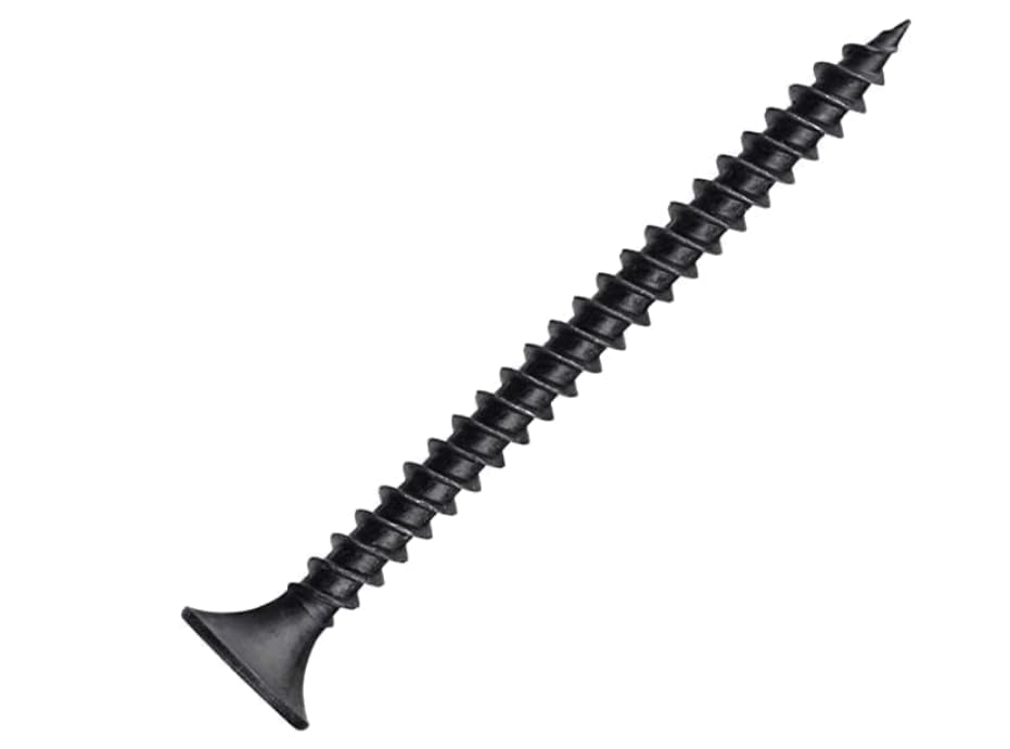 Black Self-Tapping Screw 7.5cm (75mm) – Durable Steel Phillips Head for Wood, Metal, and DIY Projects(100pcs)