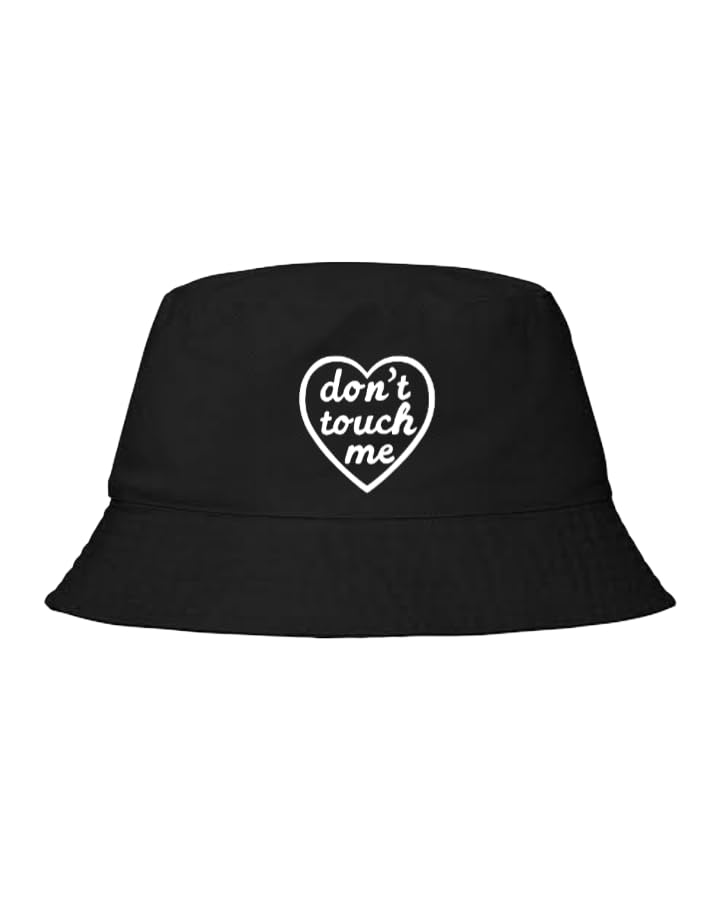 don't touch me Plain unisex baseball cap BLACK