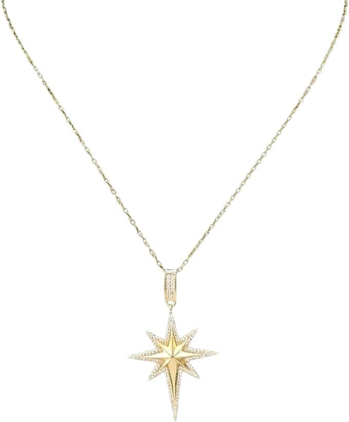 An elegant and luxurious necklace in the shape of the North Star making it a perfect gift for women and suitable for parties