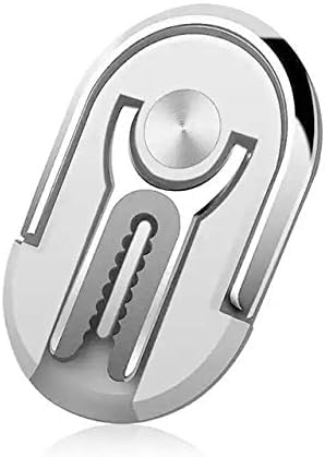 Inkgift Shop Cell Phone Ring Holder, Universal Car Air Vent Finger Rest, 3 in 1 360° Rotation Multi-Angle Phone Holder (Silver)