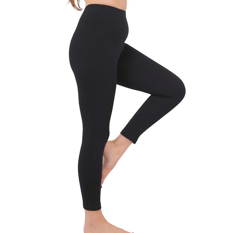 Cotton Zone Premium Organic Cotton women high-waisted long leggings size