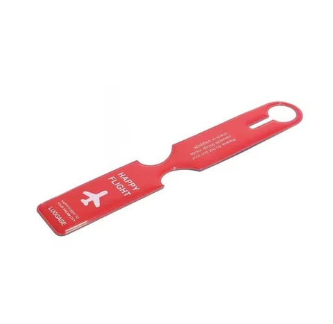 Luggage Tag,Suitcase Tags with Name ID Card Quickly Spot Luggage Suitcase,Baggage Handbag Schoolbag PVC Tag,Luggage Anti-lost Tag for Travel Journey Business Trip-Red 1PC
