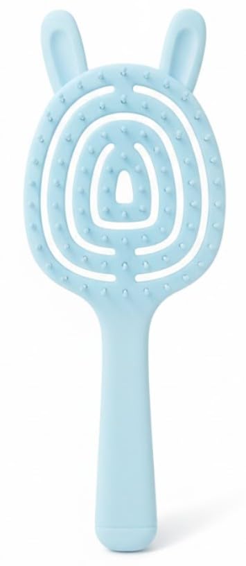 Hair Brush,Curved Vented Paddle Detangle Brush for Faster Blow Drying,Soft Flexible Bristles Glide Thru Tangles with Ease, Detangling Styling Hair Brushes Curly Thick Wet Hai1PC- MULTICOLOR