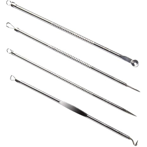 MySouqEg - Store (4 pcs) Acne Needle Set, Treatment for Blackhead, Pimple, and Whitehead Removal, Acne Tool, Stainless Steel