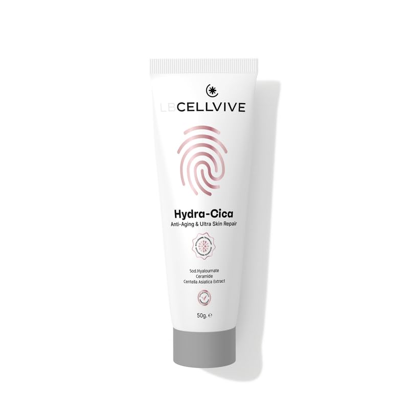 Hydra Cica Face Cream 50g, Liposomal Technology Moisturizer with Centella Asiatica, Ceramides and Sodium Hyaluronate for Hydration, Skin Barrier Support and Sensitive Skin Care