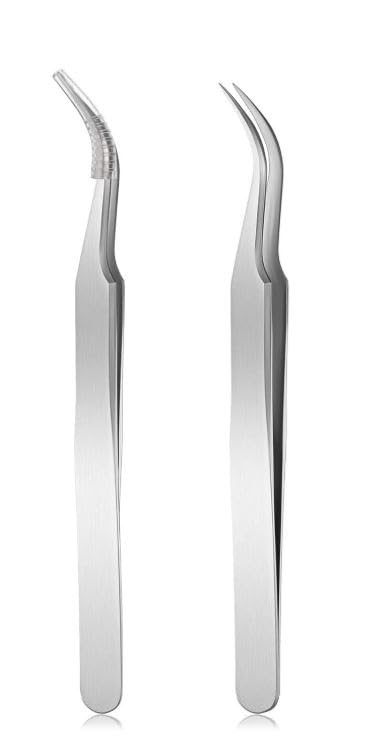 Eyelash Extension Tweezers/Precision Tool for False Lashes Supplies for Volume Extensions/Curved Tweezer-1pc