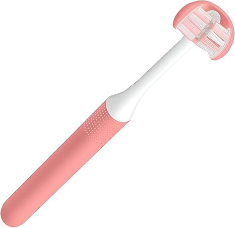 Adult Toothbrush - Soft Bristles for Gentle Care, 3-Sided Design for Men and Women, Multiple Color Options