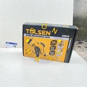 Industrial Steel Tape Measure 50m x 12.5mm (Metric and Inch) - Tolsen - Code 35014