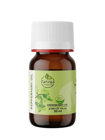 AL ZAHRAA Natural Oils – 100% Pure Edible Peppermint Oil 30ml – Food Grade