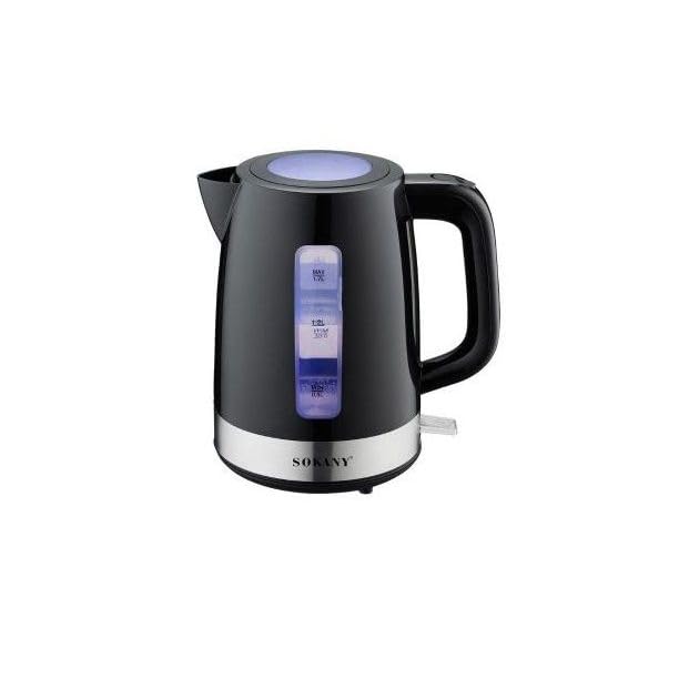 Sokany Electric Kettle, 1.7 Liter, 2200 Watt, Black - SK-09006