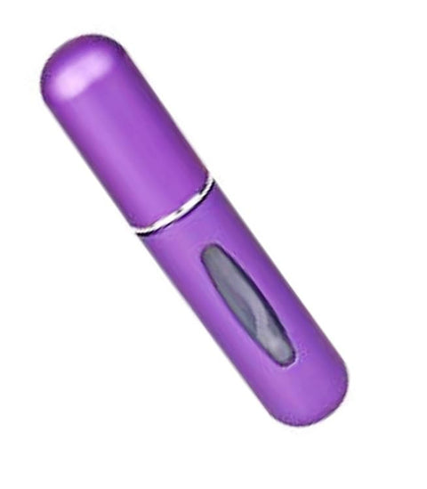 Portable Travel Perfume, Refillable Perfume Atomizer, Pocket Mini Atomizer Can, Portable Spray Dispenser, Leak Proof Perfume Pump Canister, Travel Accessories 5ml Purple Color 1PCS-By RanaStore