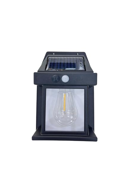Solar Wall Street Lamp Waterproof Warm Light with Sensor Garden Decoration Solar Powered Led Outdoor Lighting