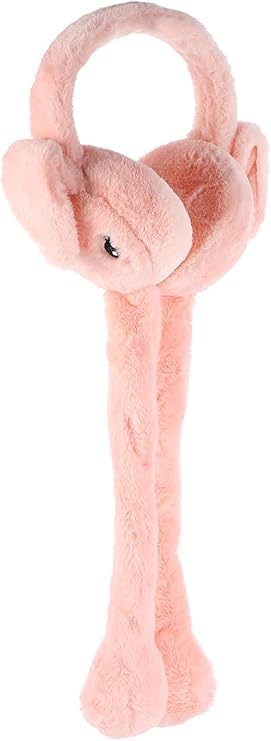 Moving Earmufuffs With Rabbit Ear In Winter Windproof Girls Ear Warmer Plush Knitted Ear Muffs Hairy Rabbit Ear