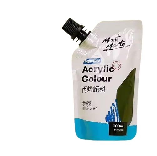 انبوبة اكريليك سائل 100 ملى مون مارتي Oliva Green
