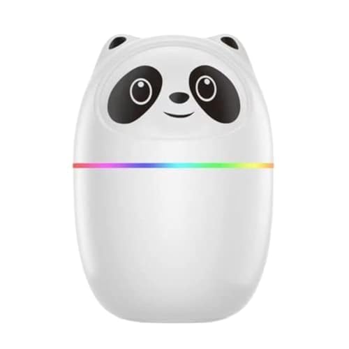 Portable Panda Humidifier with LED Night Light (White)