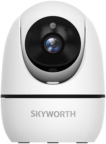 SKY-WORTH H30P 3MP Indoor Security Camera with WiFi 6 Color Night Vision 360° Rotation with Microphone and Speaker