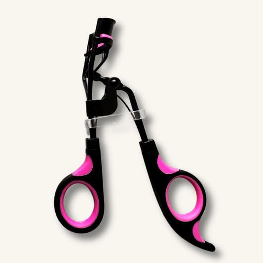 Eyelash Curler – Professional Lash Curler with Silicone Pad, Ergonomic Design for Clump-Free, Natural Curls – Pain-Free Curling for All Eye Shapes (Black/Pick)
