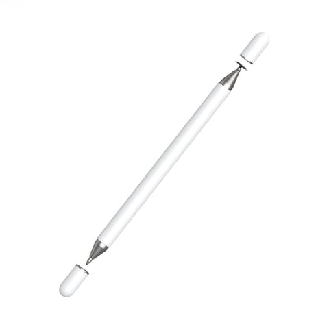 WiWU Pencil One 2-in-1 Passive Stylus Pen with Magnetic Protective Cover – Universal Capacitive Touchscreen Pen Compatible with iPad, iPhone, Android Tablets & Smartphones – White| 18 Months Warranty