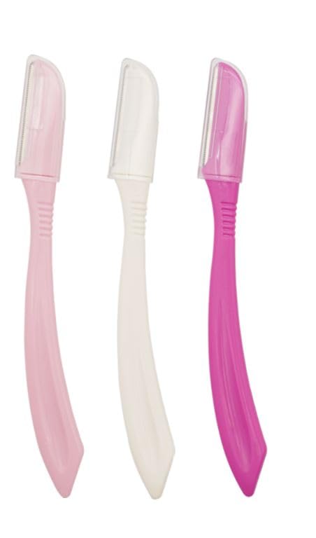 Eyebrow Razor, Hair Trimmer Shaper Shaver and Tough Up Tool, Facial razors for face. Eyebrow Razor for Sensitive Skin, Multipurpose Face Shavers for s Face, Lips & Eyebrows-3pcs-multicolor