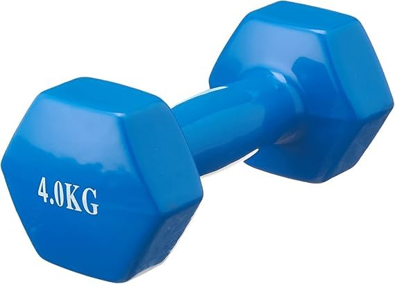 Vinyl Dumbbell, 4 Kg - 2 Pieces - Blue