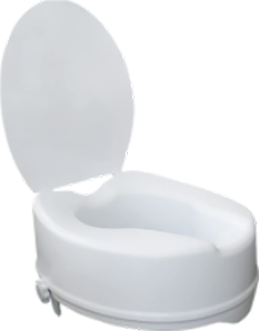 Flamingo Toilet Commode Seat with Lid - Portable Classic Elevated Raised Commode for Disabilities, Knee Patients, Old Senior Citizen Aids (6")