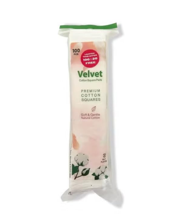 VELVET Cotton Squares 100+20 Pcs Free
